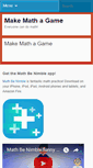 Mobile Screenshot of makemathagame.com