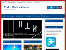 Tablet Screenshot of makemathagame.com